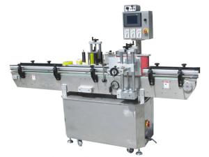 Servo 60bpm Automatic Round Bottle Labeling Machine 100mm Width Self Adhesive