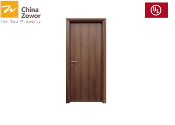 Buy White Color Fire Rated Wood Doors Single Leaf Baking Paint Right Handed Open at wholesale prices