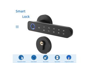 Fingerprint House Door Lock with four ways unlock support bluetooth unlock,wok with google home and alexa