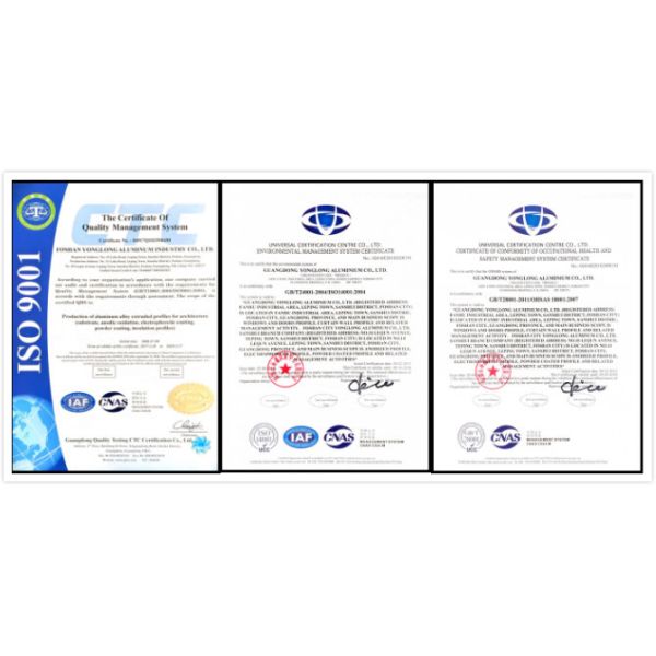 Industrial Powder Coated Aluminium Extrusions Profile Mill Finishing Treatment