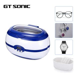 China 5 Timer Cycles Small Ultrasonic Cleaner Machine Digital GT SONIC 40kHz 600ml on sale