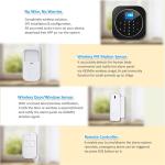 Home Alarm System Wi-Fi GSM Alarm Intercom Remote Control 433MHz Detectors IOS