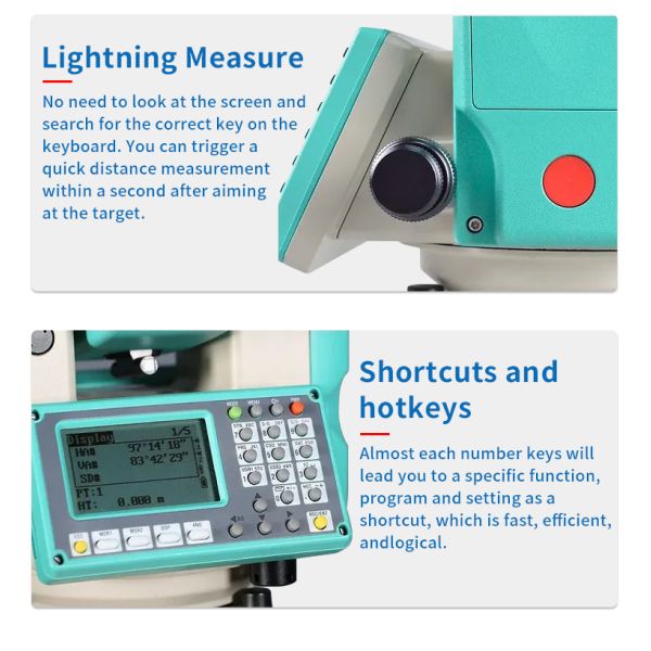 Ruide RTS-822R10 RQS Total Station 2" Accuracy Surveying Equipment