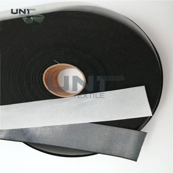 Custom Size Fusible Interlining Double PE Film Coated Elastic Waistband Interlining With Release Paper