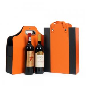 China Wine 6 Bottle Shipping Gift Art Leather Gift Box Cardboard on sale