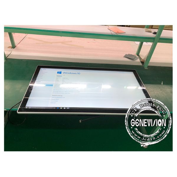 Ultra Thin 49 Inch Pc Touch Wall Mount Lcd Display 500cd / M2 With Bluetooth And Wifi