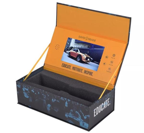 Buy LCD Advertising video box, customized print 7 inch LCD video display gift box with customized EVA inlay at wholesale prices