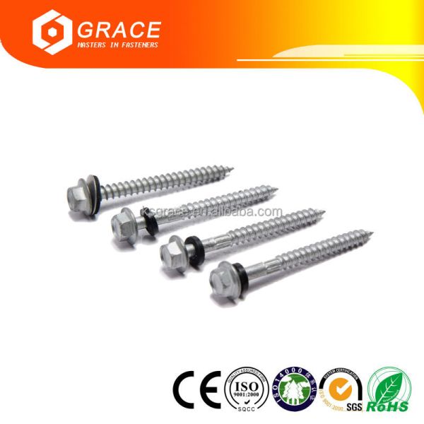 Hexagon Flange Head Tapping Screws Hex Flange Head Tapping Screws With Washer