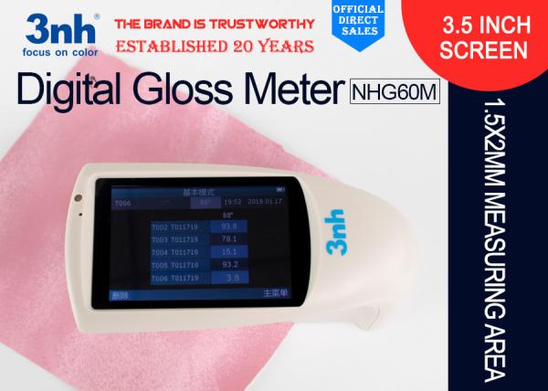 Buy Multifunction Portable Digital Gloss Measurement Instruments NHG60M 60° Touch Screen at wholesale prices