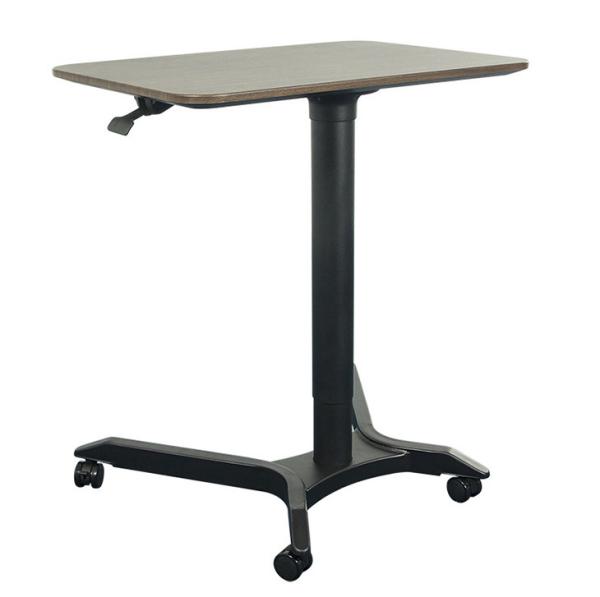 Buy Custom Mobile Pneumatic Home Computer Table with Wheels and Height Adjustable Gas Lift at wholesale prices