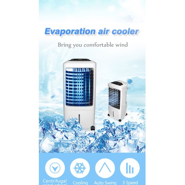 Portable Evaporative Water Air Cooler 110V Wind Switchable 800m3/h Flow