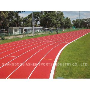 Quality PU 13mm Thickness Tartan Running Track High Tensile Strength for sale
