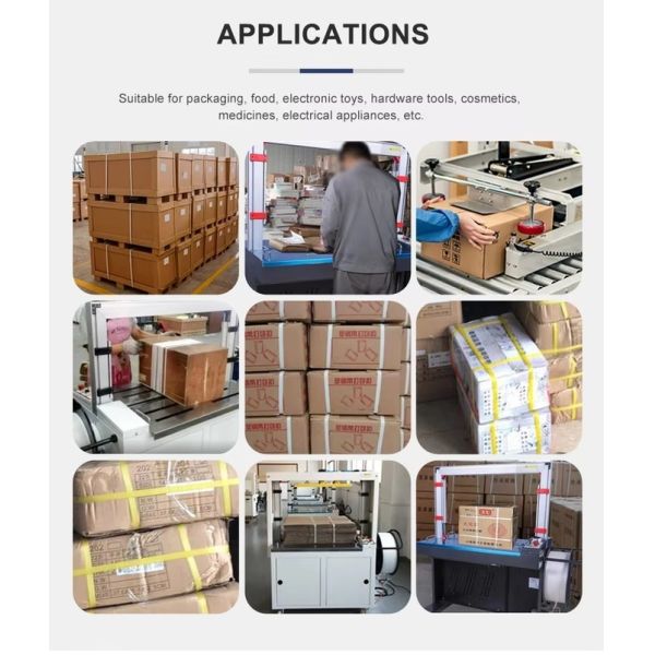 Automatic Strapping Machine 800*600mm Tunnel Wrapping Machine Durable High Table Baling Carton Box For Warehouse