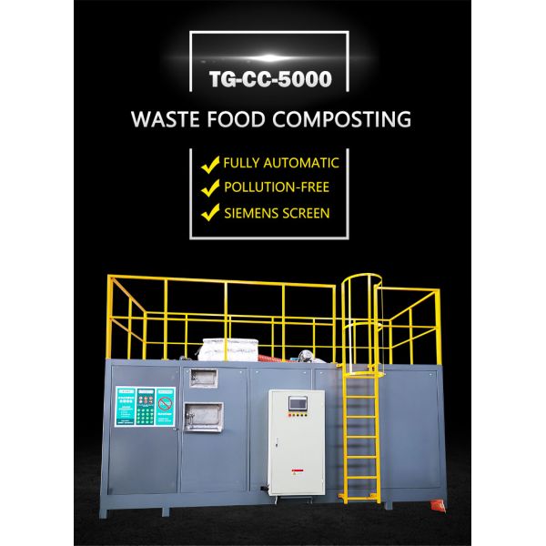 High Capacity Food Waste Fertilizer Maker 5000KG/D Automatic Industrial Fertilizer Machine