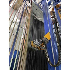Quality CE Certification Metal Spraying Booth Customized Voltage VerticalPowder Coating Line For Aluminium Profiles for sale