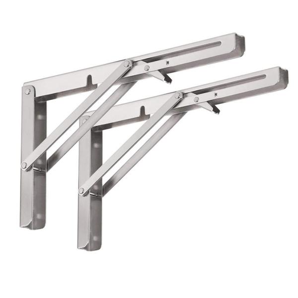 Buy Triangle Adjustable Bench Table Bracket L Angle Wall Mounting Shelf at wholesale prices