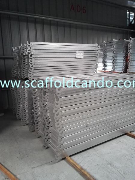 Buy 1800mmL 1829mmL steel plank with hooks scaffold galvanized catwalk for cuplock ringlock frame scaffolding system at wholesale prices