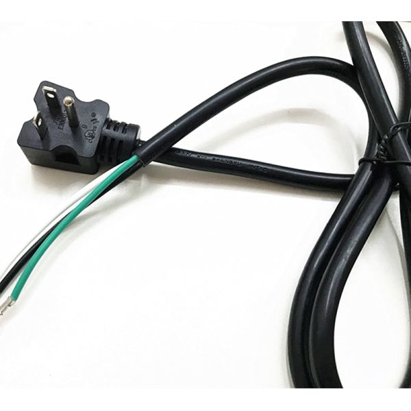 American 3pin black power cord with terminal stopper 10A/16A copper power cable