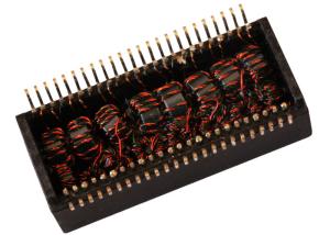 China SMT Toroidal Lan Transformer , Black PCB Connector XF4354B on sale