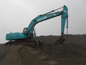 Quality Original Turbo Used Kobelco Excavator SK200 - 6 Earth Moving With Hammer for sale