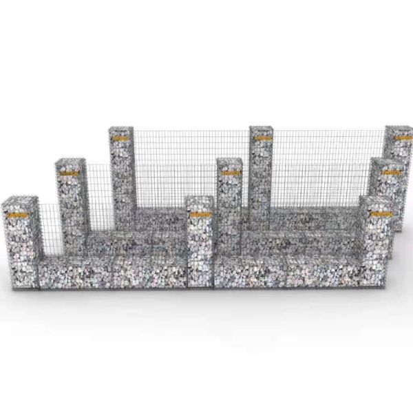 Box Metal Stone Wall 0.3m Length Welded Mesh Gabion