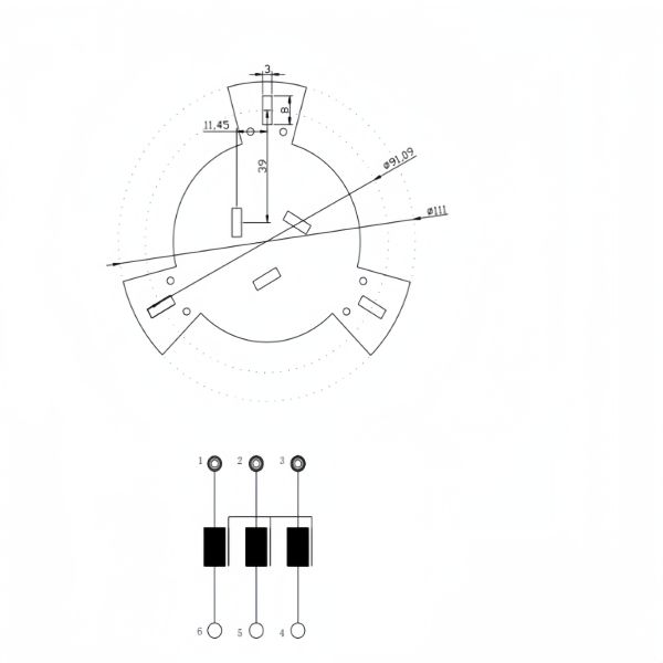 Three-Phase Common Mode Choke High Current High Power Toroidal Coil Inductor For Energy Storage Inverter