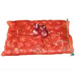 Drawstring HDPE Red Polypropylene Pp Leno Mesh Packing Bag with Label
