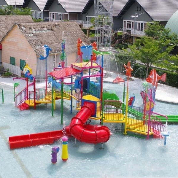 Water Park and Resort Equipment with Spiral Slide