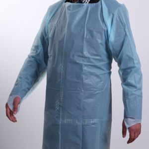 Buy cheap CPE Disposable Lab Gowns Printing Available from wholesalers