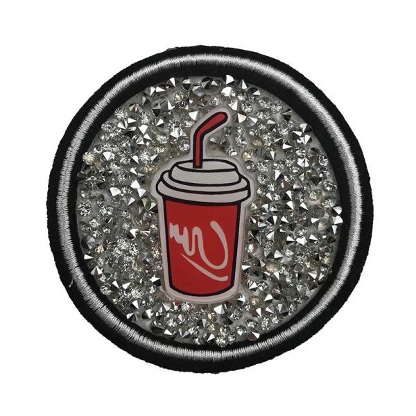 Buy Fashion Design Coca Cola Patches , Round Custom Patches No Minimum at wholesale prices