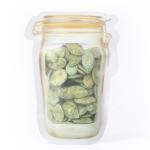 Plastic Mason Jar Clear Special Stand Up Ziplock Bags / Ziplock Stand Up Pouches