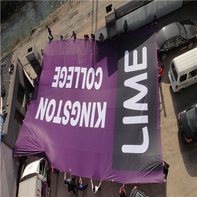 Customized 100D 68D Polyester Giant Banner Digital Printing