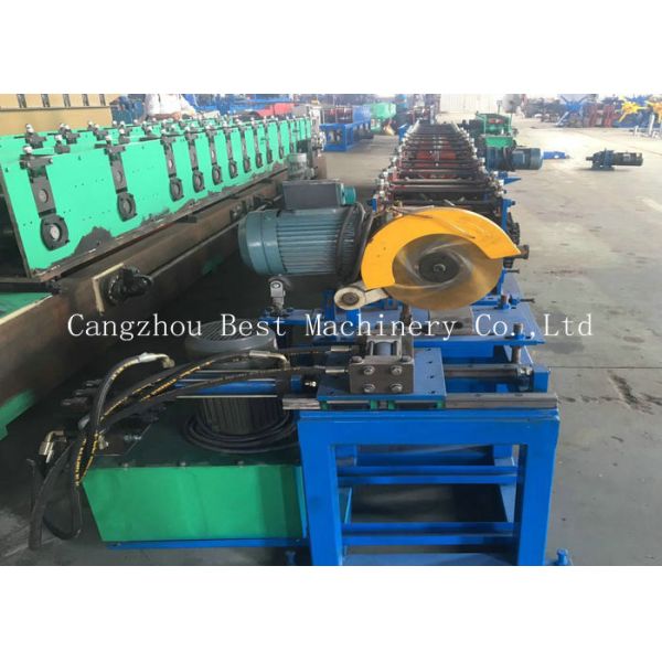 Alumiumum Down Spout Roll Forming Machine Pipe Type 9mx1.4mx1.4m Dimention