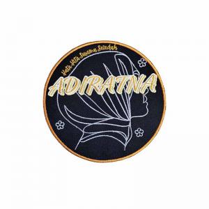China Iron On Embroidered Patches / Sew On Name Patches For School Uniform Jackets Jean Patches on sale