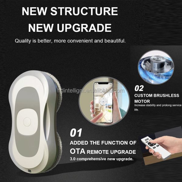 Outside Antifall Automatic Smart Drone New Grade High Suction Window Robot Cleaner