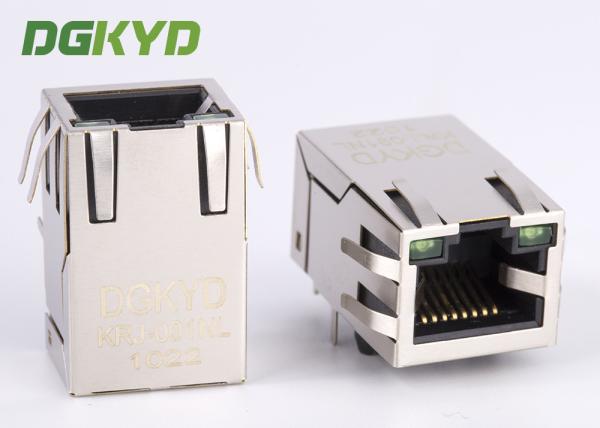 Buy 100Mb single port 8 pin modular jack rj45 ethernet connector with isolation RJ45 With Transformer at wholesale prices
