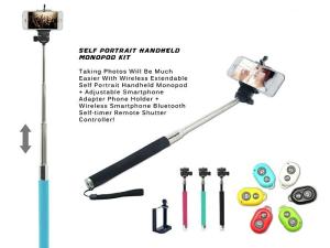 3in1 Handheld Monopod kit Tripod With Shutter Release For mobile phone Android/iPhone