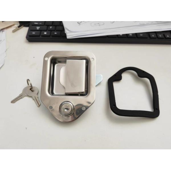 RV Trailer Truck Paddle Slam Latch Key Flush Stainless Steel Handle Lock