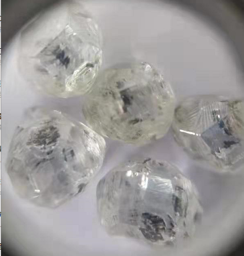 Synthetic uncut diamond HPHT white rough diamond lab grown diamond for jewelry vvs vs DEF