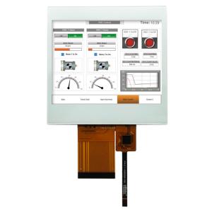 China 3.5 TFT LCD Touch Screen Display RGB 320x240 Landscape 54 Pin With Capacitive Touch Screen on sale