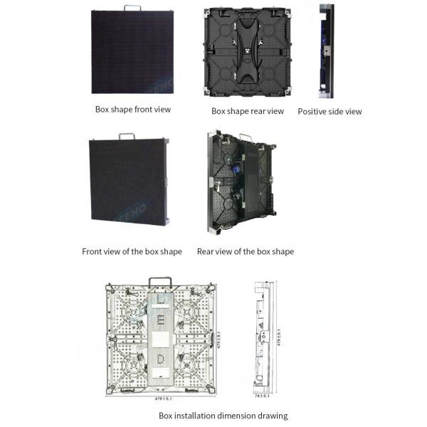 Full Color LED Stage Backdrop , Outdoor Panel Display LED Star Curtain Lights P4.81