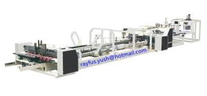 Automatic Folder Gluer Stitcher Strapper All Inline Machine, PP belt heated or PE tape tied