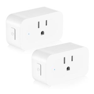 China Remote Control Alexa Compatible Smart Outlet , US Smart Wifi Outlet Plug Socket With Timer on sale