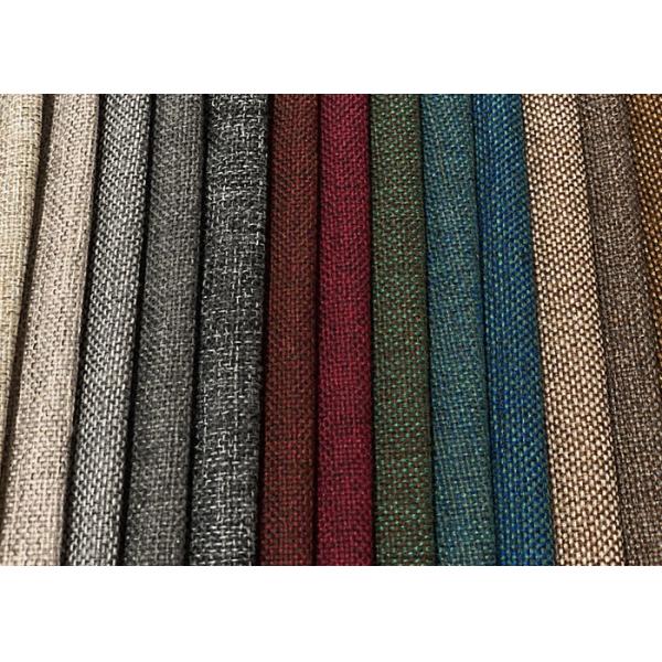 Encryption Doris Linen Sofa Fabric Pure Color 100% Polyester
