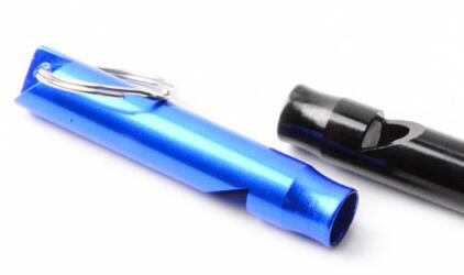 Metal Color Random Dog Training Products , Pocket Dog Training Whistle