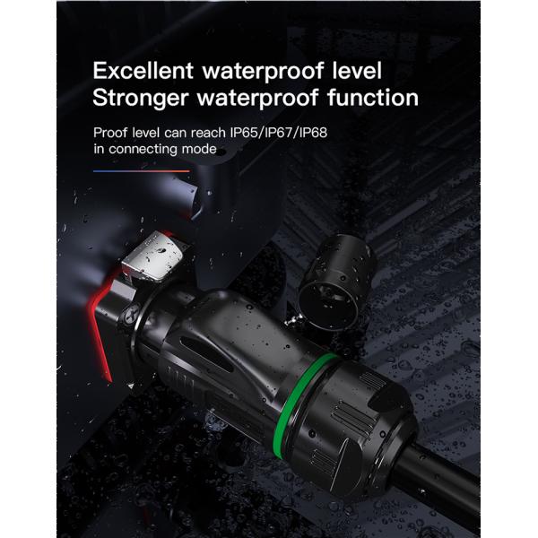 CNLINKO M24 Plastic IP68 Waterproof LC Male Female Connector Circular Fiber Optic Connector