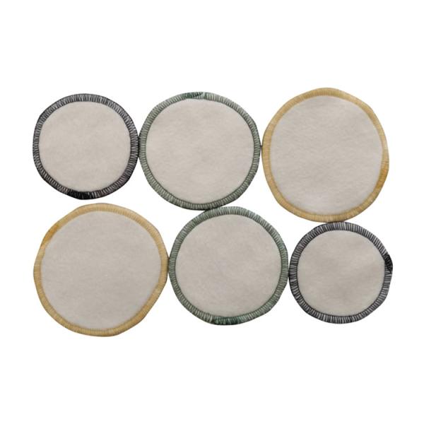 Buy Soft Bamboo Make Up Remover Pads , Reusablefacial Cleansing Cloths Rounds Customized Size Available at wholesale prices