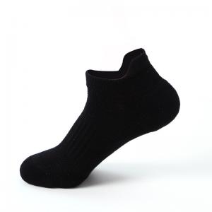Quality Bulk Plain Coloured Socks Low Cut Thick Winter Sports Mens Athletic Running Socks for sale