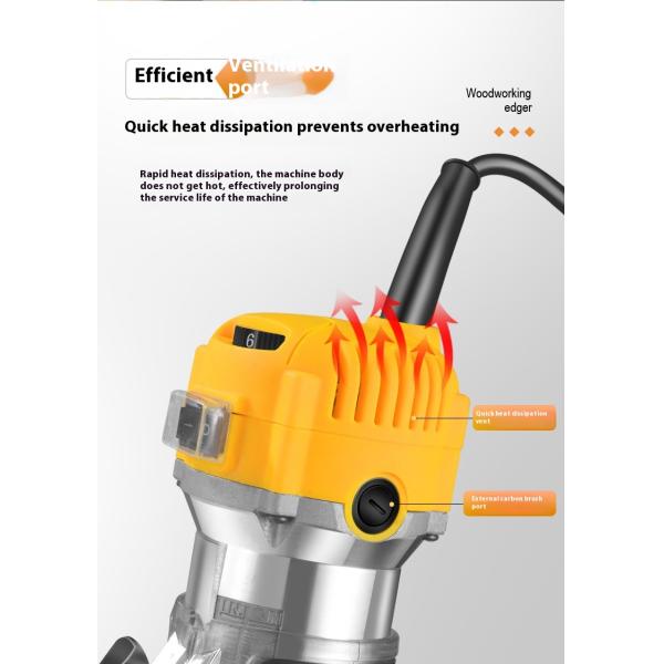 Bobenelectric Trimmingmachine Woodworking Trimming Slotting Machine Engraving Machine Electric 6-speedwoodworkingmilling Machine