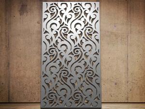 Quality Outdoor Laser Cut Minimalist Decorative Mesh Screens For Garden Wall Art for sale